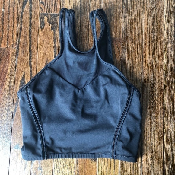 lululemon athletica Other - lululemon Women’s Size 6 Black Active Sports Bra Tank w/Mesh design accents